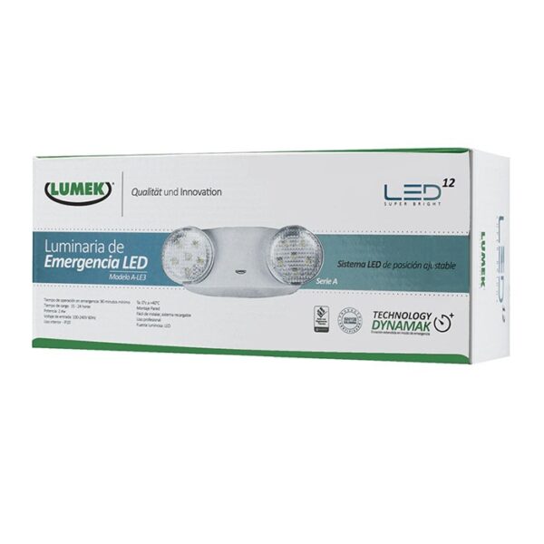 Luminaria LED Emergencia 2 4W Serie A