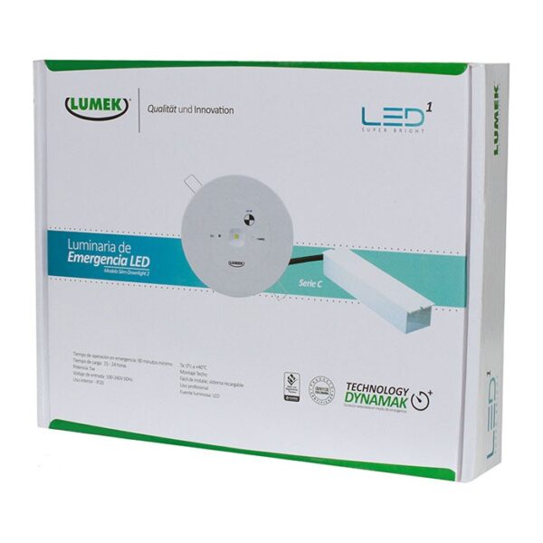 Luminaria LED Emergencia 5W Slim-Downlight 2 Serie C