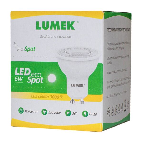 Bombillo Led Eco Spot 6W 3000K