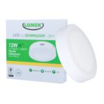 LED ECO DOWNLIGHT BC 6" (SLIM) 12W 4000K LUMEK SOBREPONER CIRCULAR 100-240V UE (40)