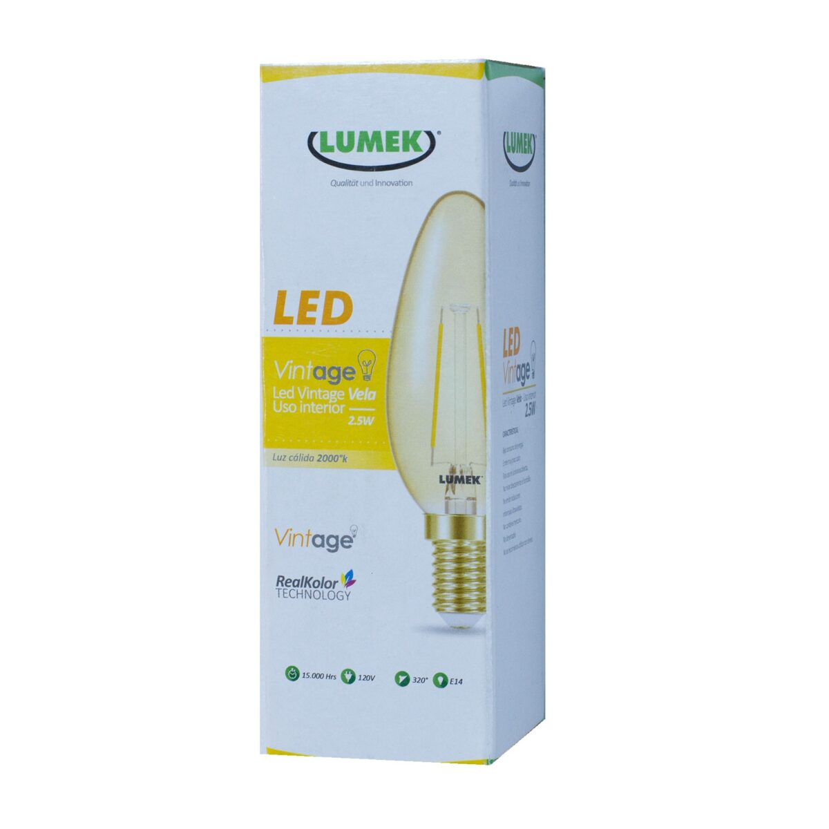 Bombillo Led Eco Vintage Vela 2.5W 2000k