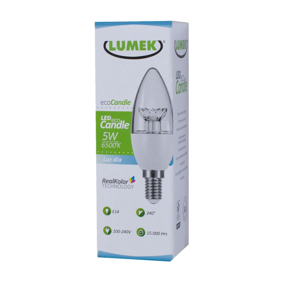 Bombillo Led Eco Vintage Vela 5W 6500k