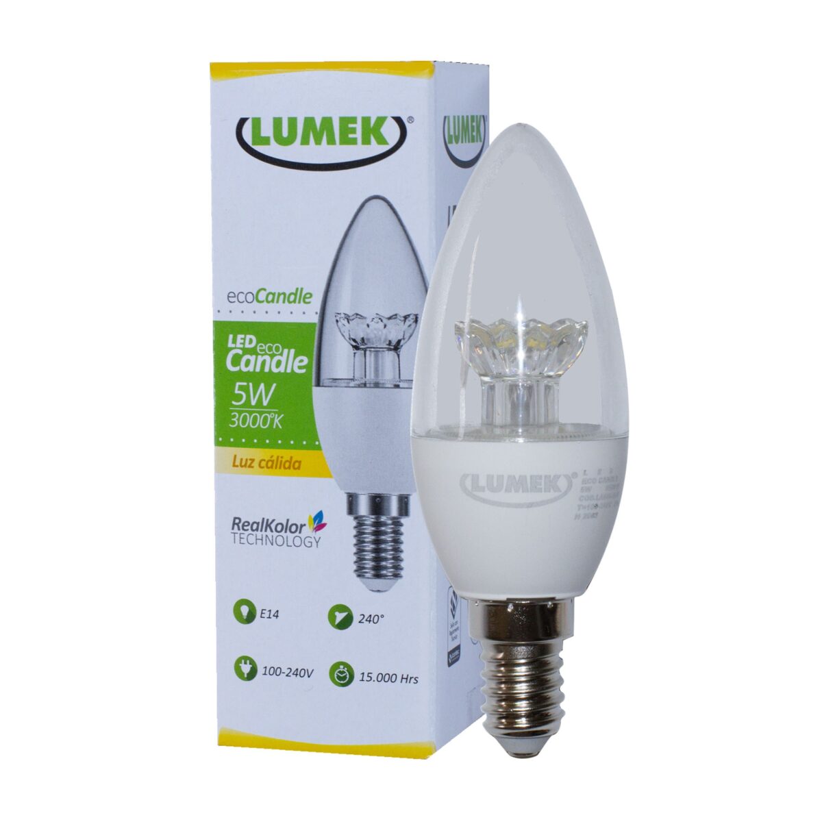 Bombillo Led Eco Vela 5W 3000k - Imagen 3
