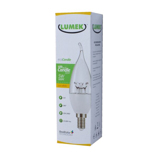 Bombillo Led Eco Vela 5W 3000k Stylish