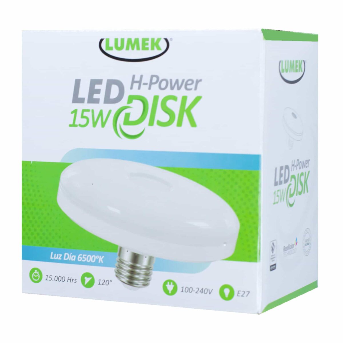 Bombillo Led Eco H Power Disk 15W 6500K Bombillo Led Eco H Power Disk 15W 6500K