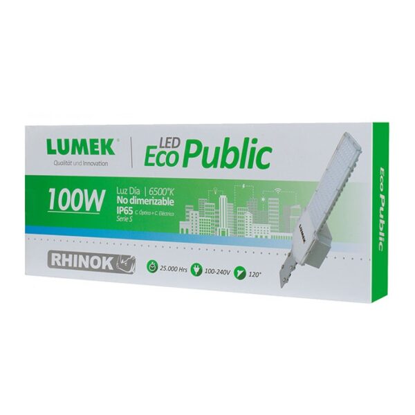 Luminaria LED Eco 100W 6500K Serie S Rhinok