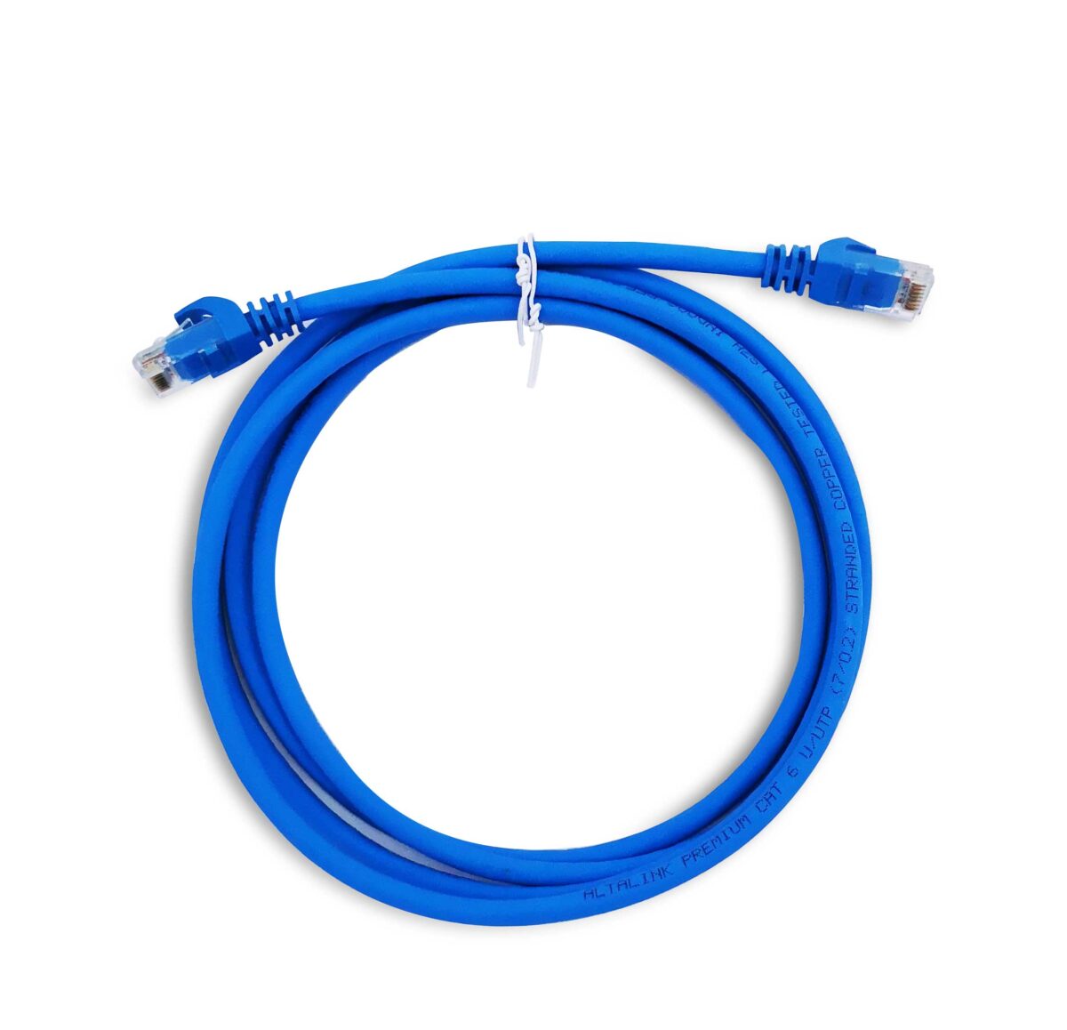 2mt PATCH CORD CAT 6 PREMIUM LSZH 2MTS, ULTRAFLEX, 100% COBRE, COLOR: AZUL, REF: 082-019 AZUL X PIEZA - Imagen 1