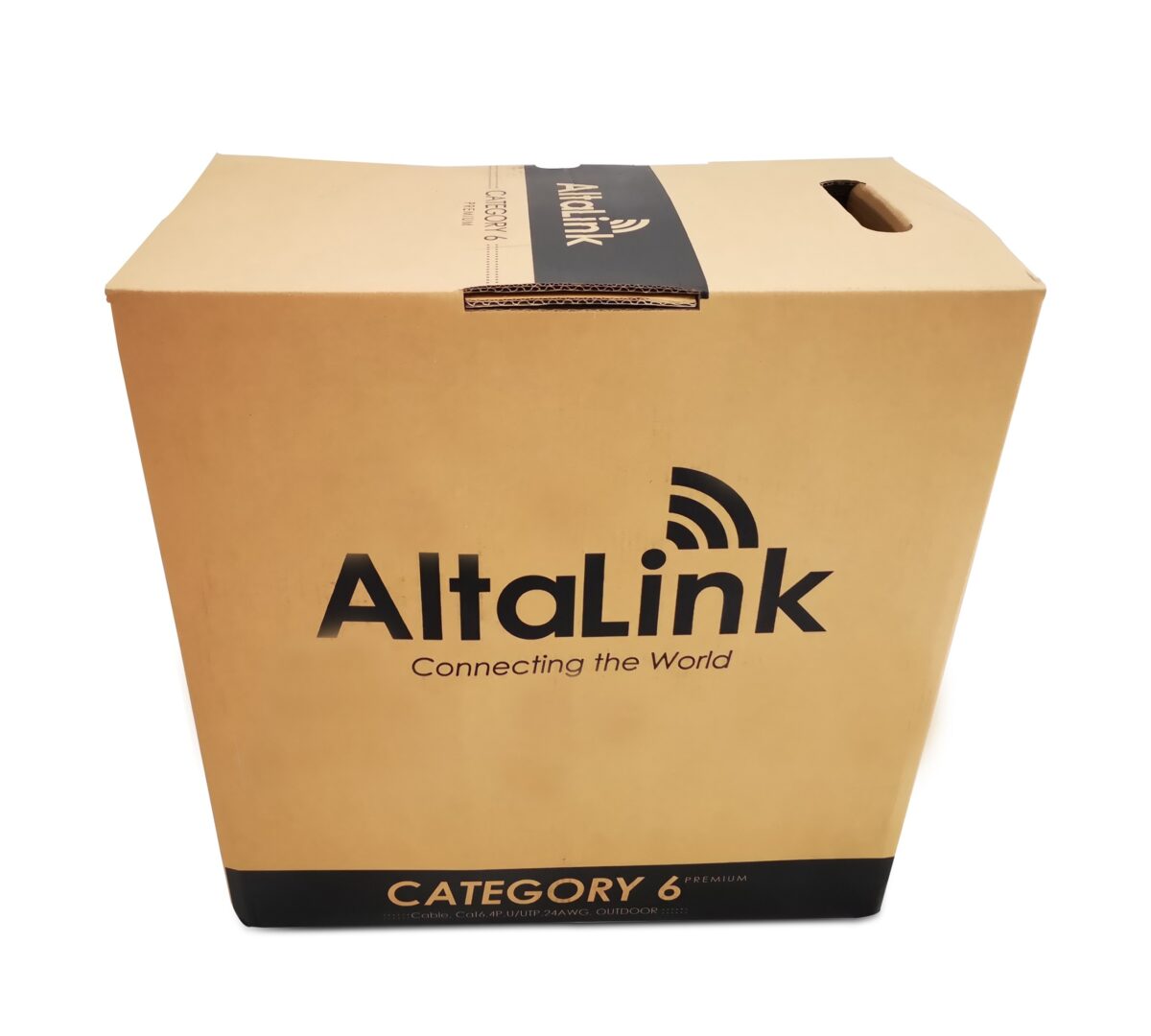 CABLE U/UTP 6 PREMIUM, 4P, 100% COBRE, SOLIDO, EXTERIOR,COLOR: NEGRO, REF:082-017 X CARRETE 305MTS - Imagen 2