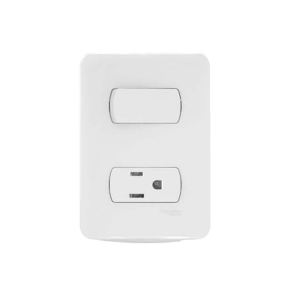 MILUZ TOMACORRIENTE + INTERRUPTOR UE(20) COD S3B19230