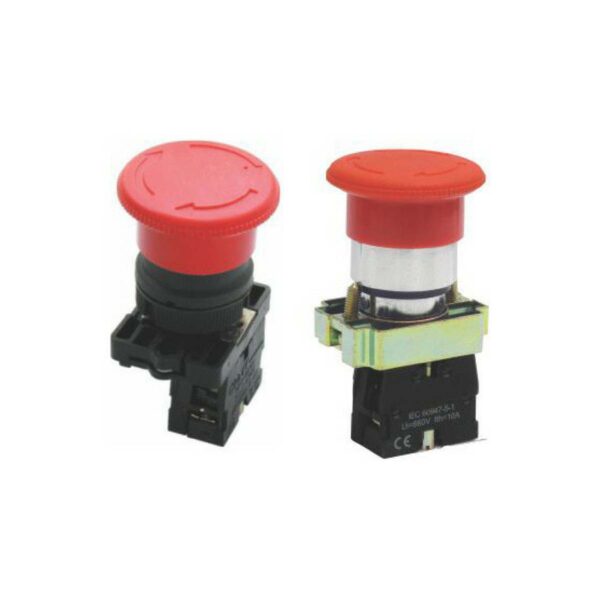 BOTON PULSADOR HONGO CON RETENCION CABEZA 30MM PLASTICO UE(10) SLPFN1R3