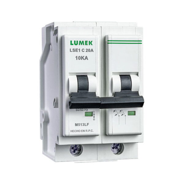 Breaker, taco Electrico,Emchufable_2P_Lumek